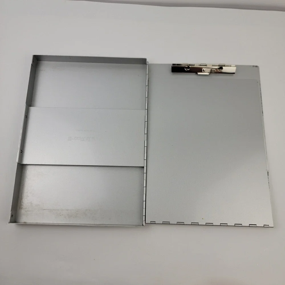Saunders Snapak 105-0512 Aluminum Form Holder Side Opening Silver Clipboard